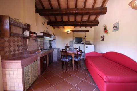 Kitchen and sitting room